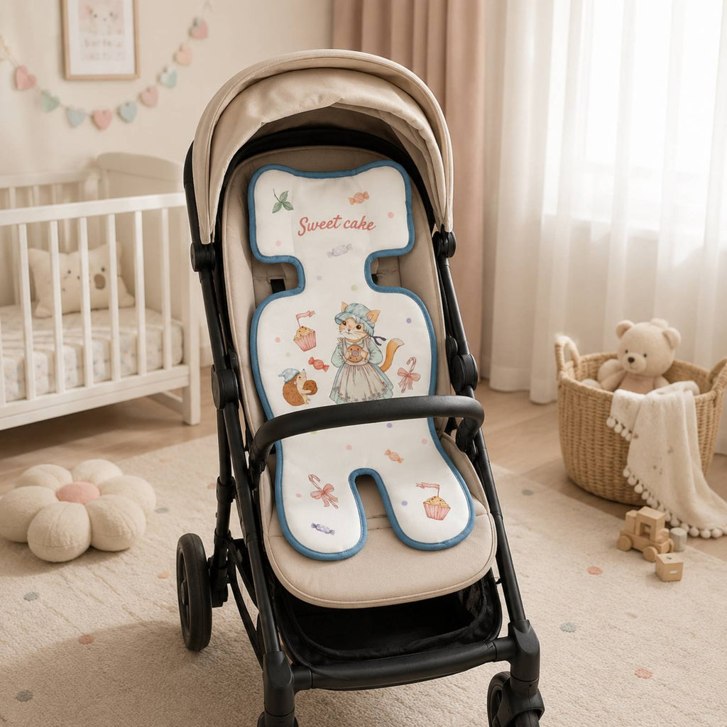 Cooling Seat Pad Breathable Stroller Mat Multi-Use for Travel, Babies