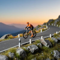 1/64 Cyclist Model Miniature Scene Decoration Mini Pedal Cycle Cyclist