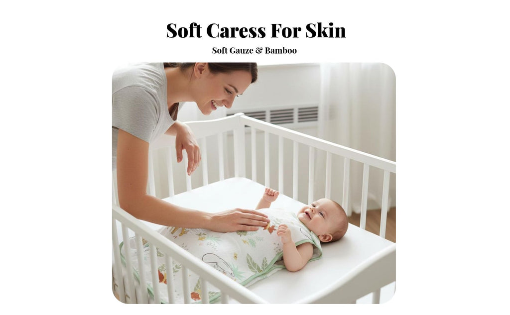 Sleeveless infant Swaddle Antithrash Design sleep bag Lightweight for Summer