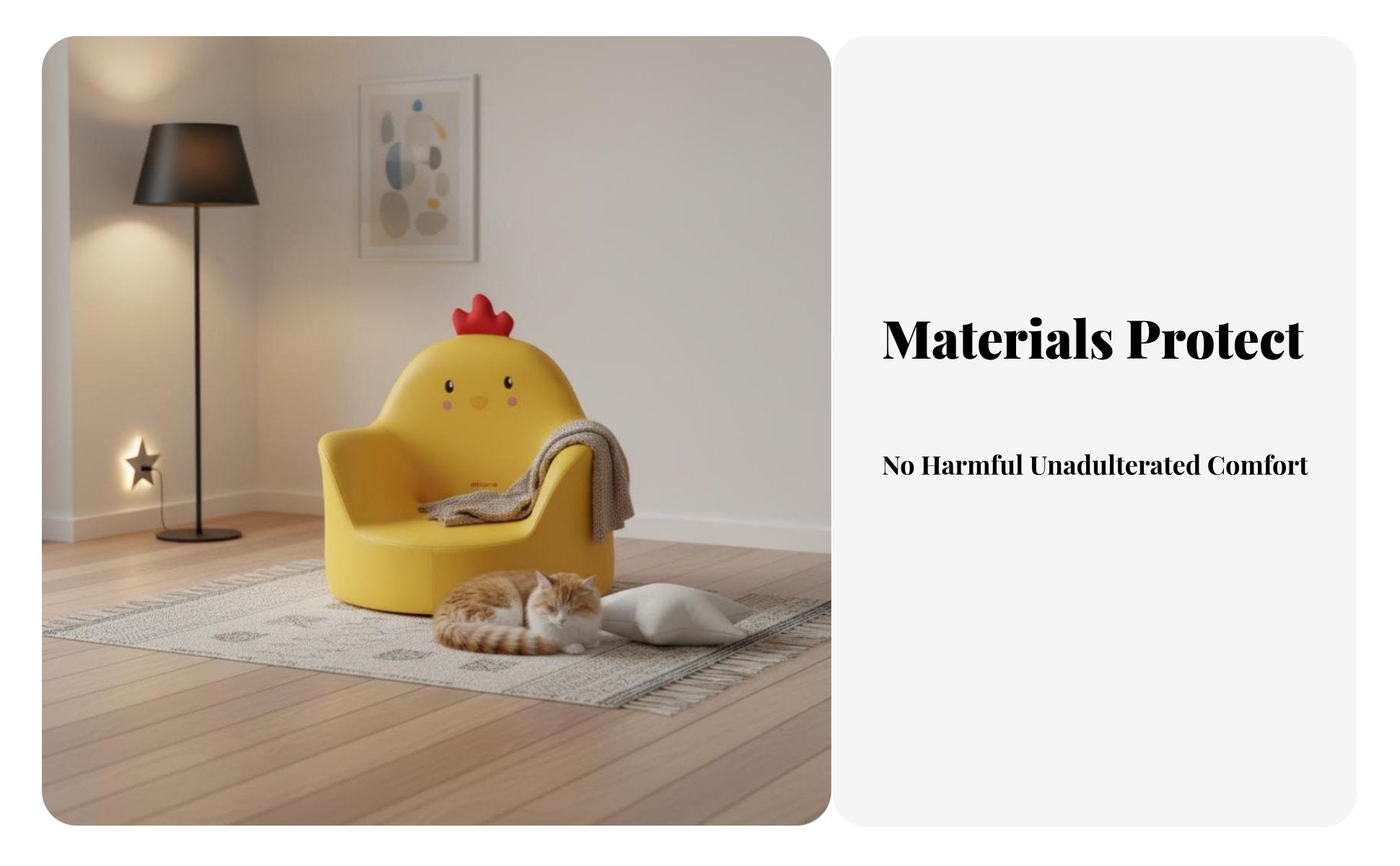 Toddler Reading Chair Lightweight and Portable children's Furniture for Toddlers