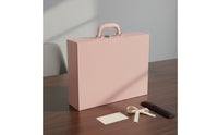 Mahjong Box Sturdy Construction Mahjong Tile Storage Case Spacious Interior PU Leather Game Box for Travel