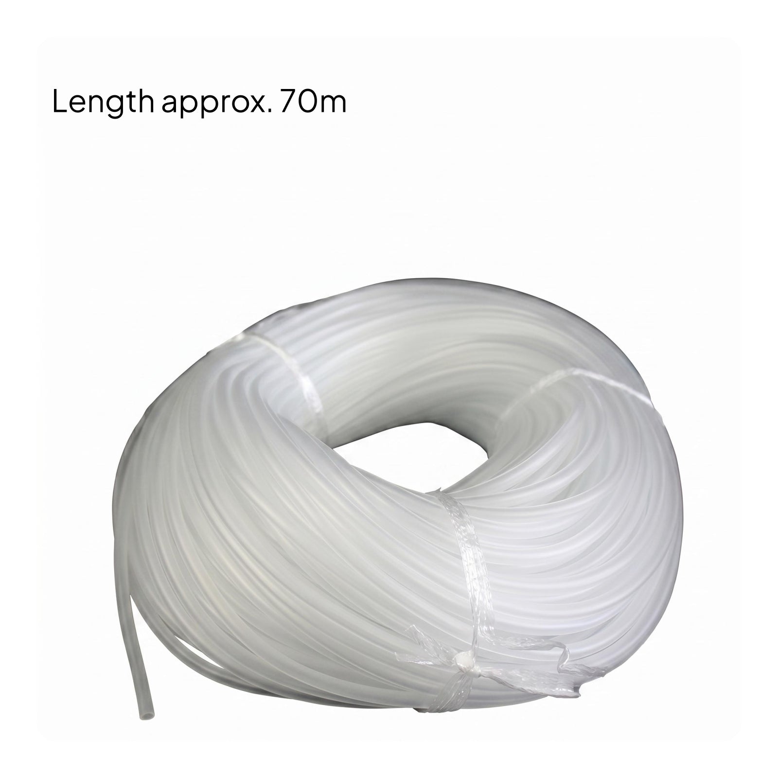 Aquarium Air Tube Translucent White Air Tube Coiled for Oxygenation