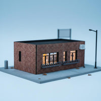 1:64 Scale Diorama Decoration Realistic Details Building Scene Model Collectible Display