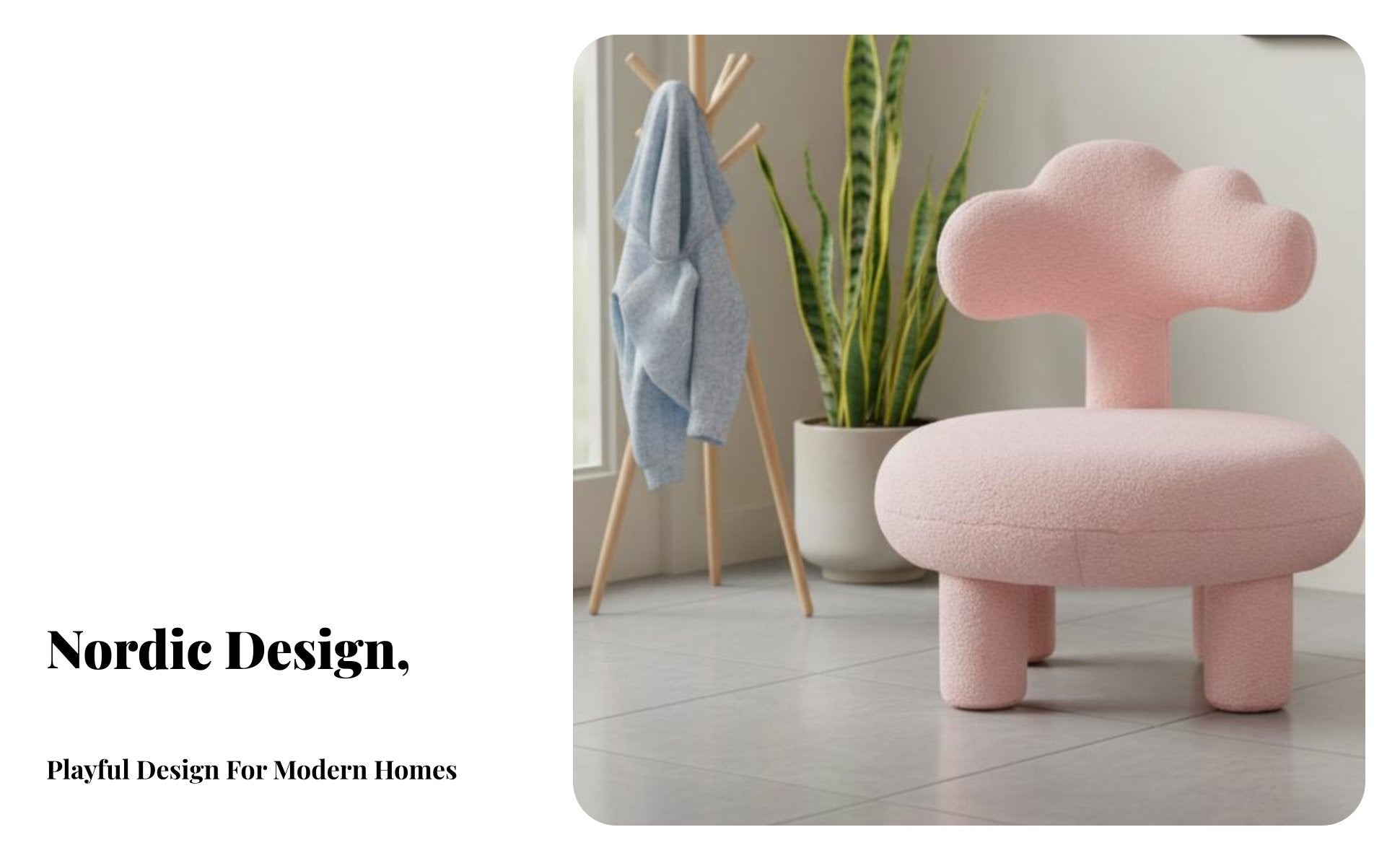 Nordic Inspired Cozy Upholstered kids' Chair Soft Texture Bow-Back Accent Chair Adorable Design children's Furniture Lightweight and Portable for Toddlers, Preschoolers, Parents, Nursery, Living Room, Kindergarten, Reading Nook