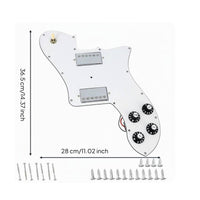 load Pickguard Pre-Wired Prewired Pickguard Assembly Mounting Screws Included Guitar Scratch Plate with Pickups for Guitarists, DIY Enthusiasts