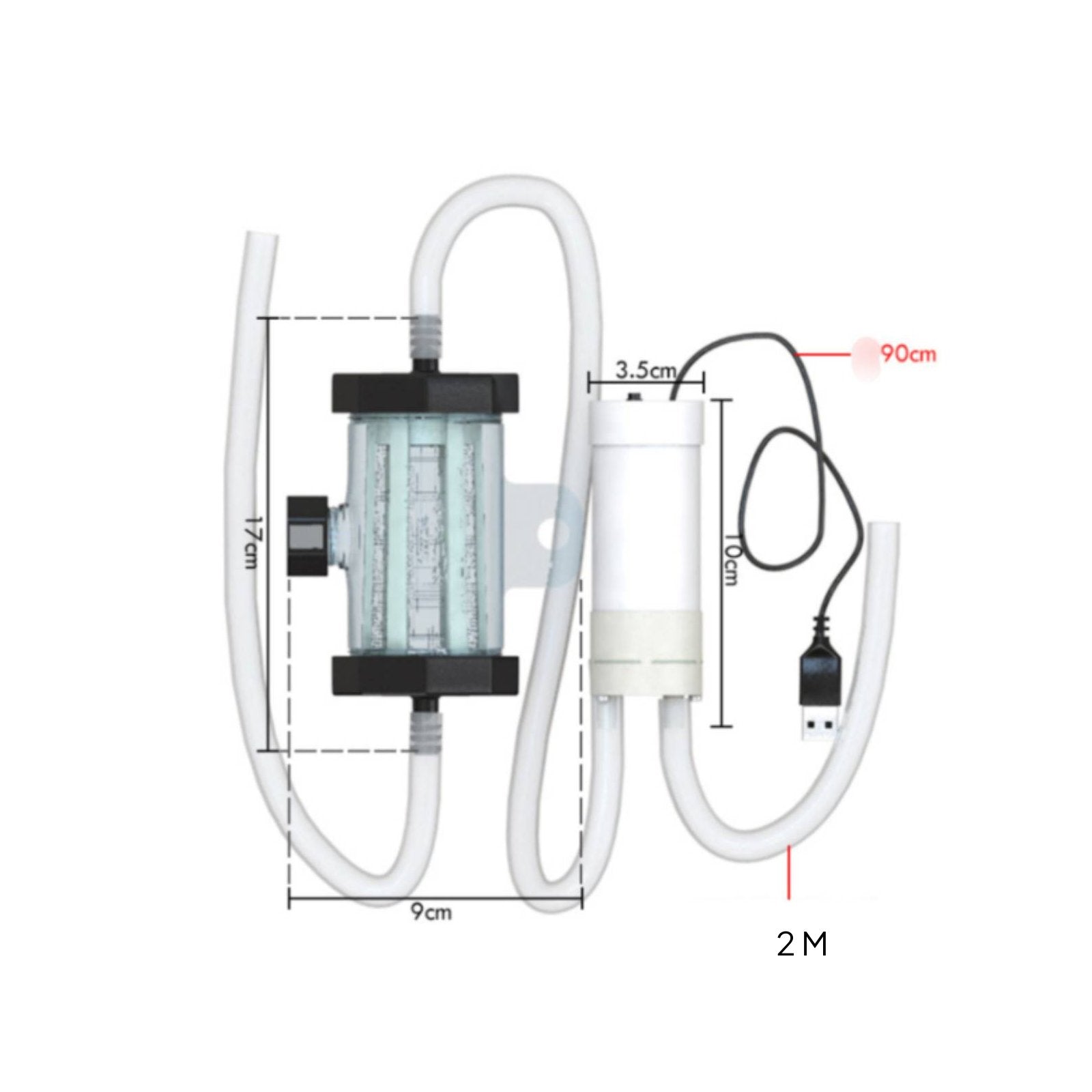 Electric Aquarium Vacuum Strong Suction Pet Aquarium Gravel Cleaner Easy To