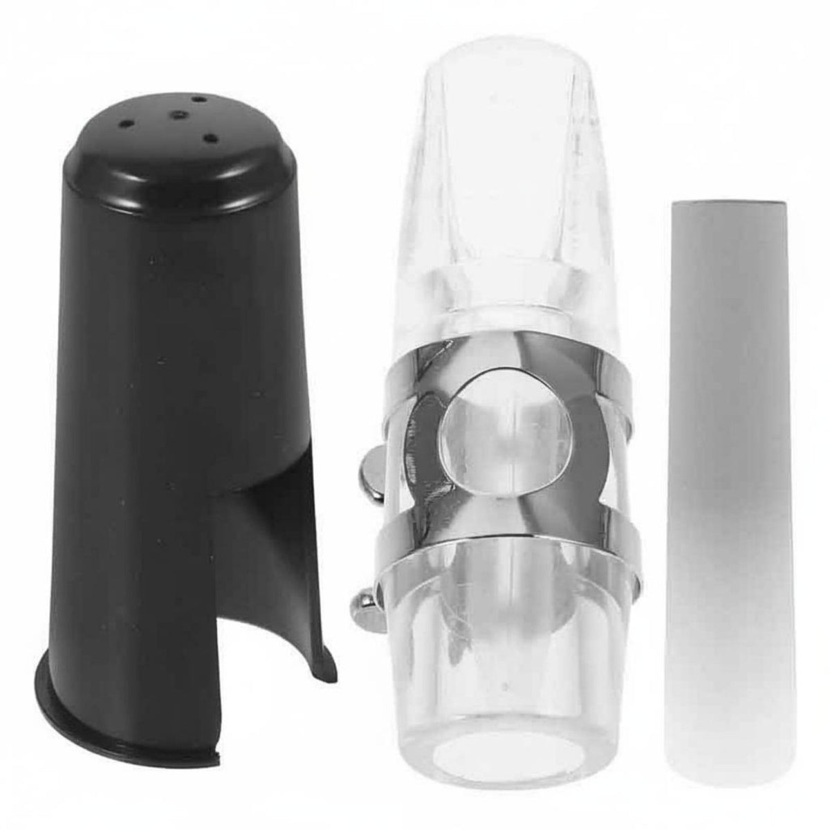 Saxophone Mouthpiece Includes Cap and Acoustic Plate Saxophone Mouthpiece Easy to Install Wind Instrument Accessory for Students
