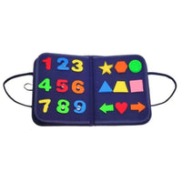 Educational Busy Book Colorful Busy Board Book Portable for Preschoolers