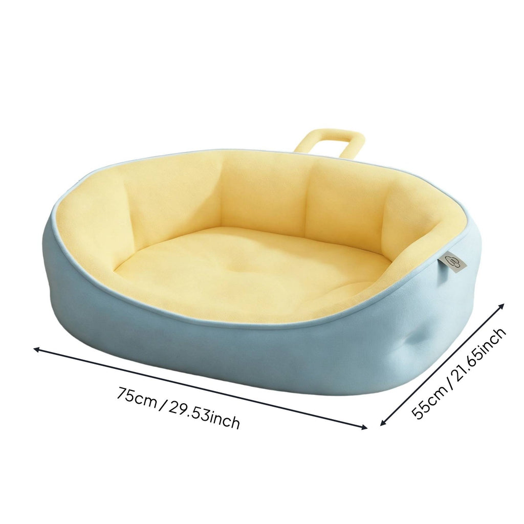 Washable Cat Bed All Season Cuddler Dog Bed Non-Slip Bottom for Small Dogs, Cats