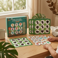 Creature Shadow Matching Game Cardboard Shadow Matching Cards Colorful
