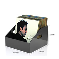 Transparent LP Display Rack Easy to Clean Acrylic Vinyl Album Storage Box