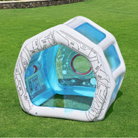 Space Station Playhouse Includes 6 Balls Inflatable Space House for Home