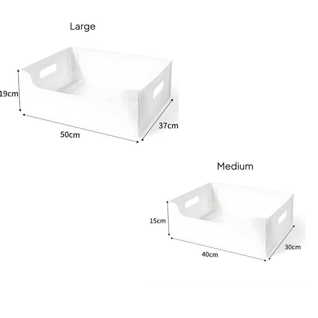 Foldable Litter Box uncoveredTop Pet Care Supplies PP Plastic for Temporary Use