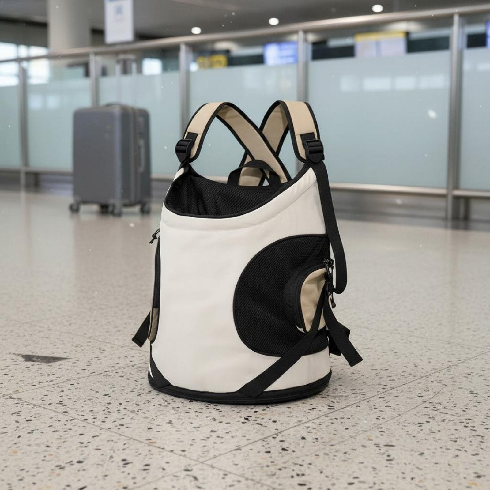 Front Facing Pet Carrier Adjustable Straps Breathable Small Dog Sling for Hiking