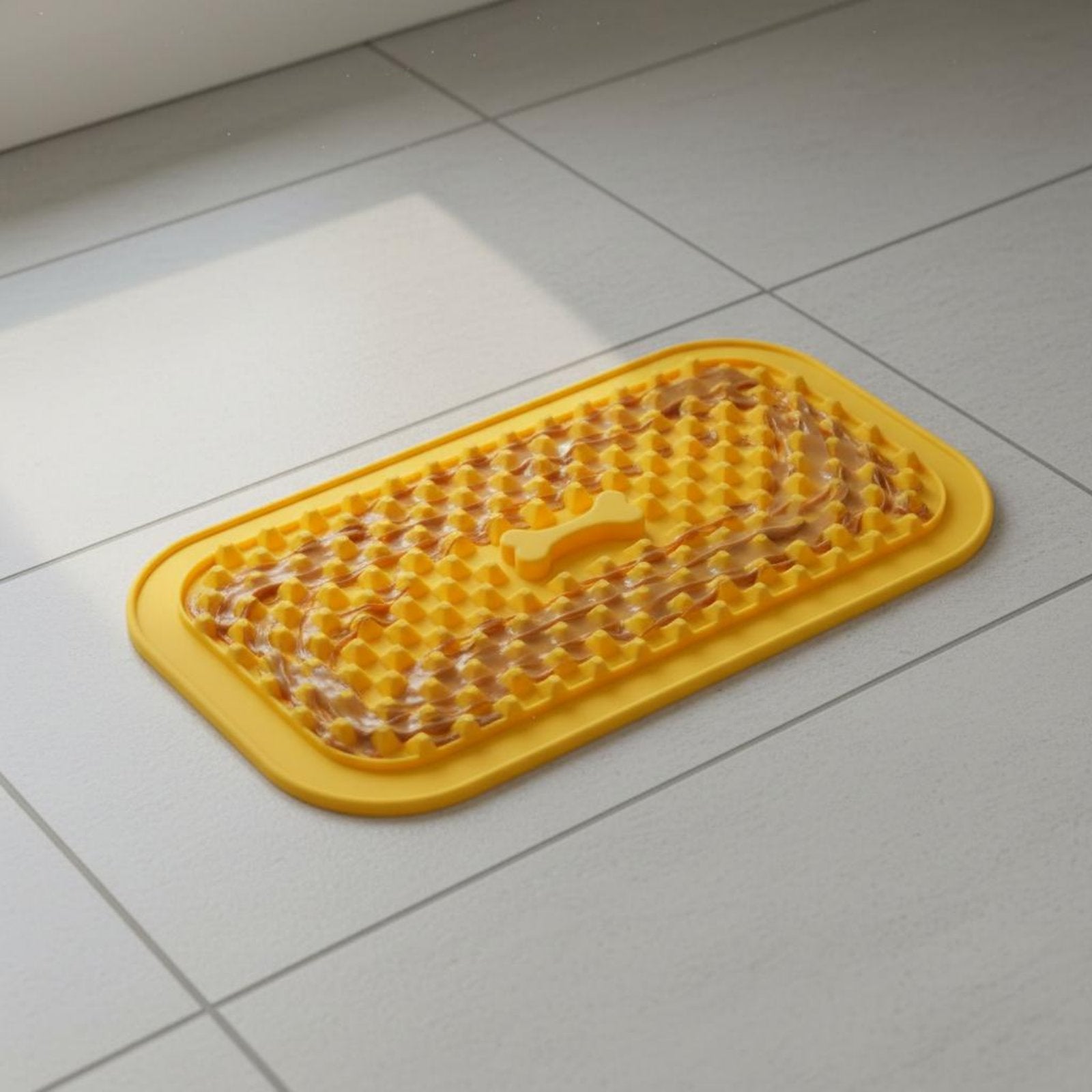Silicone Slow Feeder Mat Spill-Resistant Dog Licking Surface Easy to Clean for Dogs