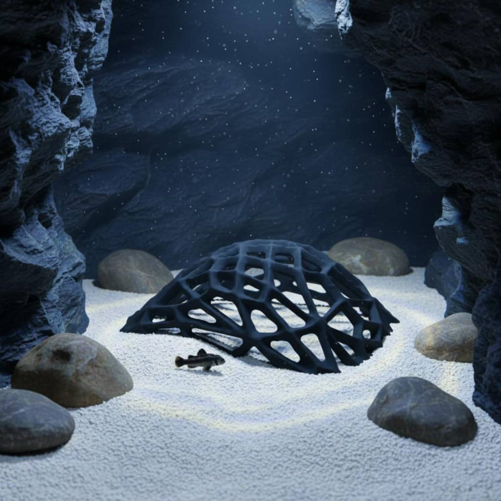 Shrimp Hiding Cave Stress Relief Aquarium Cave Tunnel Easy to Clean