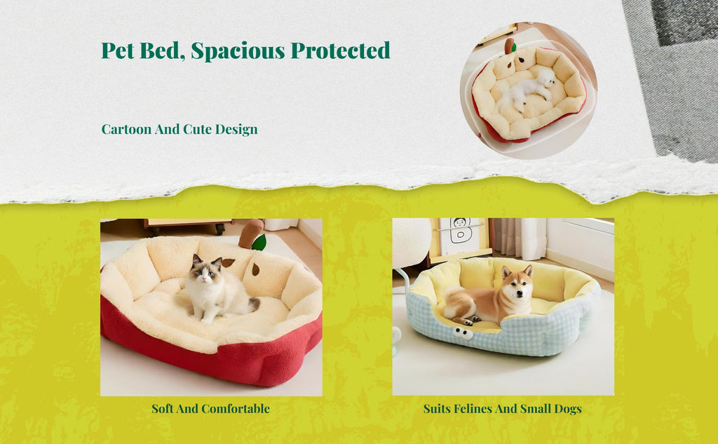 Calming pet bed, warming sofa for small dogs and cats