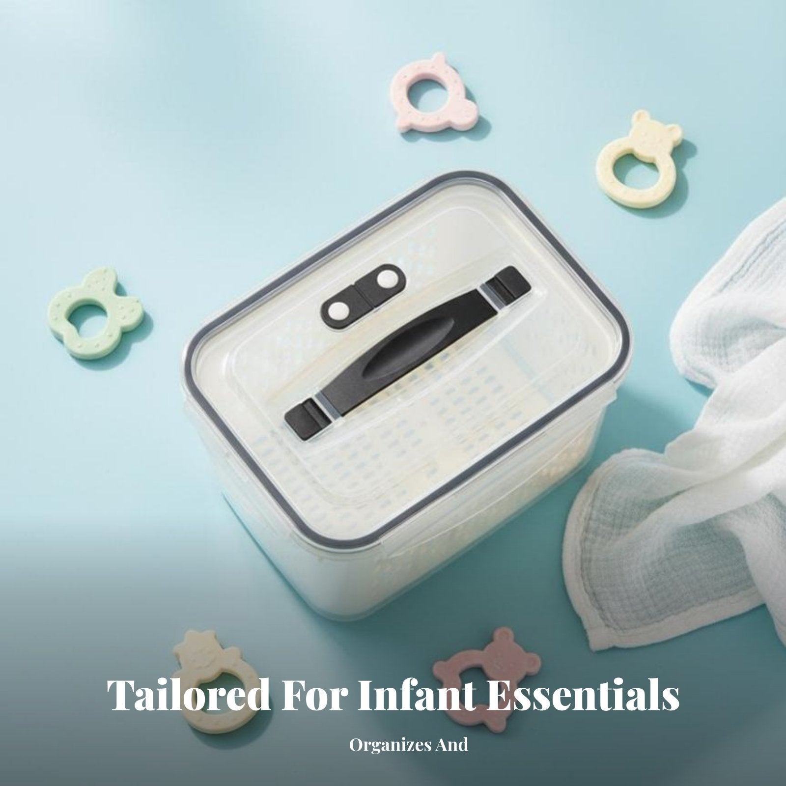 Portable Teether Case particlesresistant Portable Soother Container adaptable