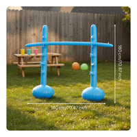 Inflatable High Jump Game Promotes Active Play Portable Party Bend-and-Lower Kit