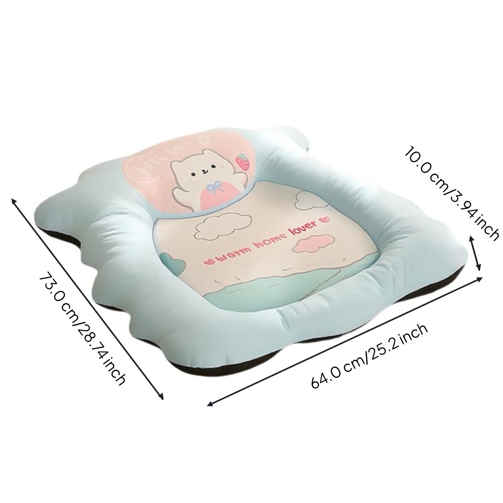 Washable non-slip dog bed mat