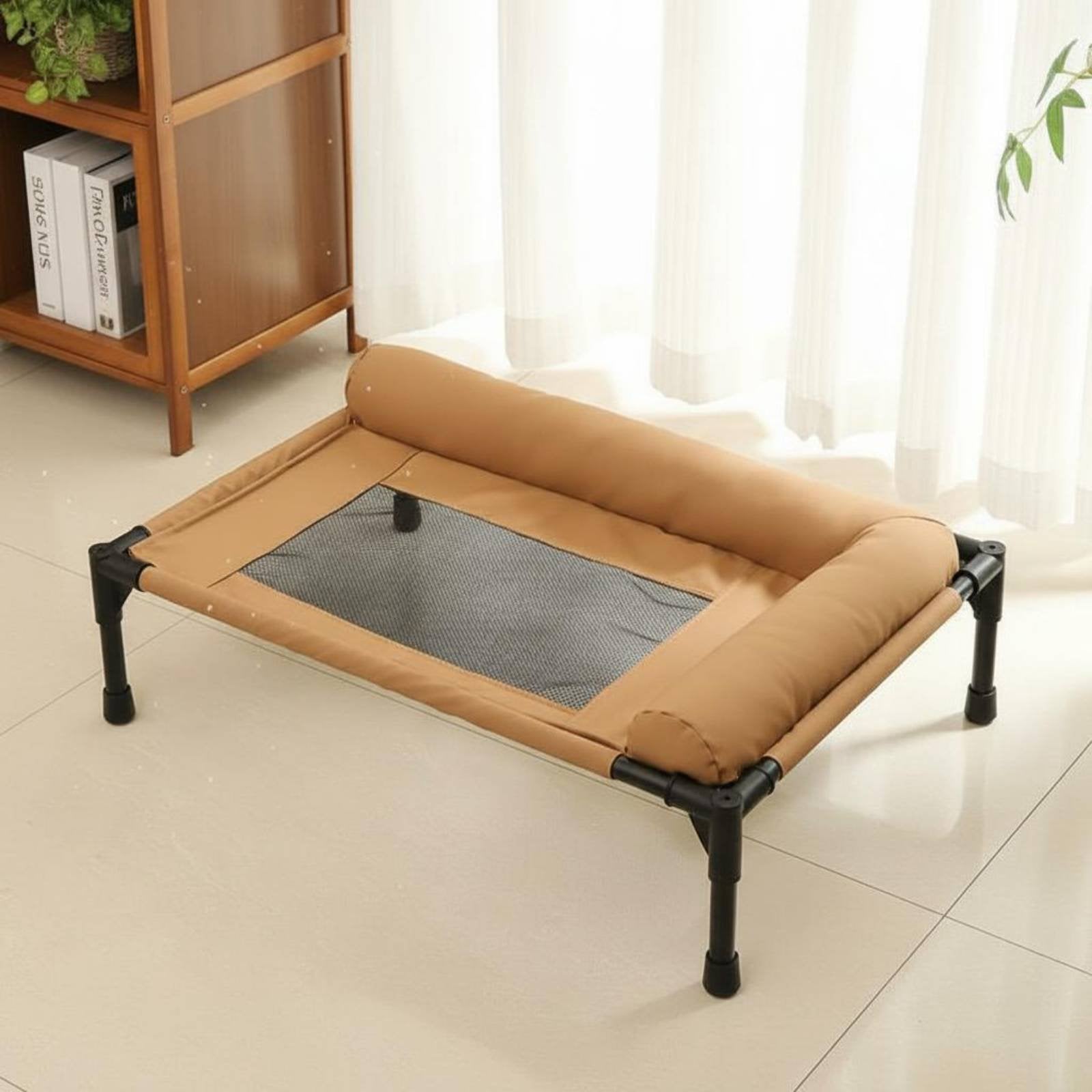 Elevated Pet Bed All-Season Use Raised Dog and Cat Bed Pet Cot Moisture-Resistant Easy to Clean for Dogs, Travel, Patio