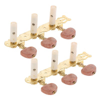 2 Pieces Classical Guitar Machine Head Easy to Tune 3-on-a-Side Tuner
