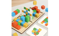 Spatial Challenge Blocks Educational Method Stacking Cube Game Polished Edges