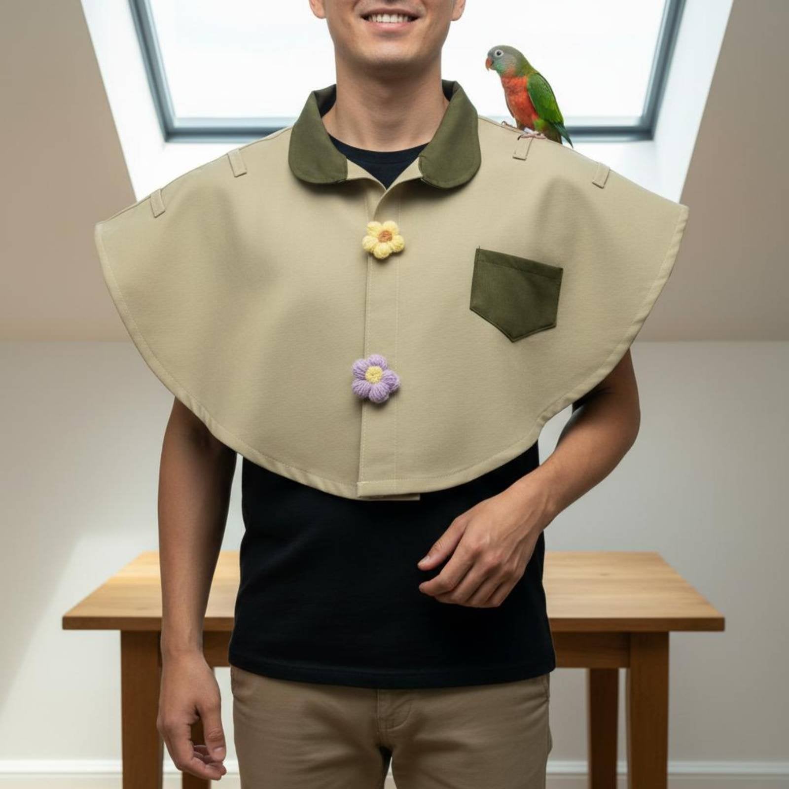 Anti-Scratch Parrot Shawl Wear-Resistant Pet Supplies Snack Pocket