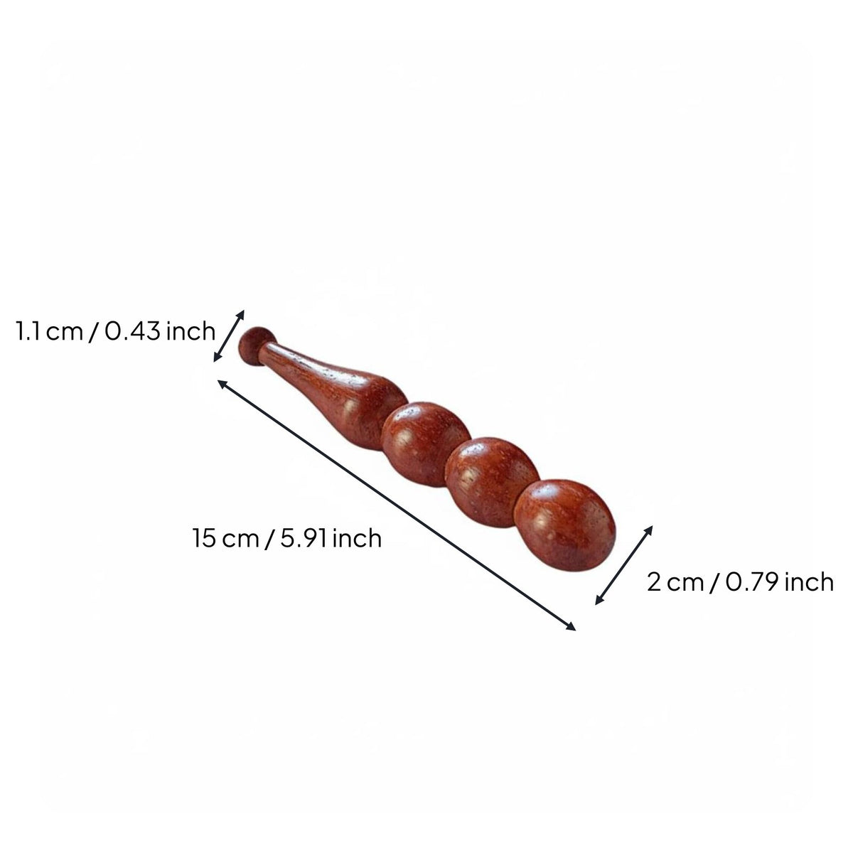 Foot Massage Stick Portable Wooden Acupressure Stick Ergonomic Design for Home