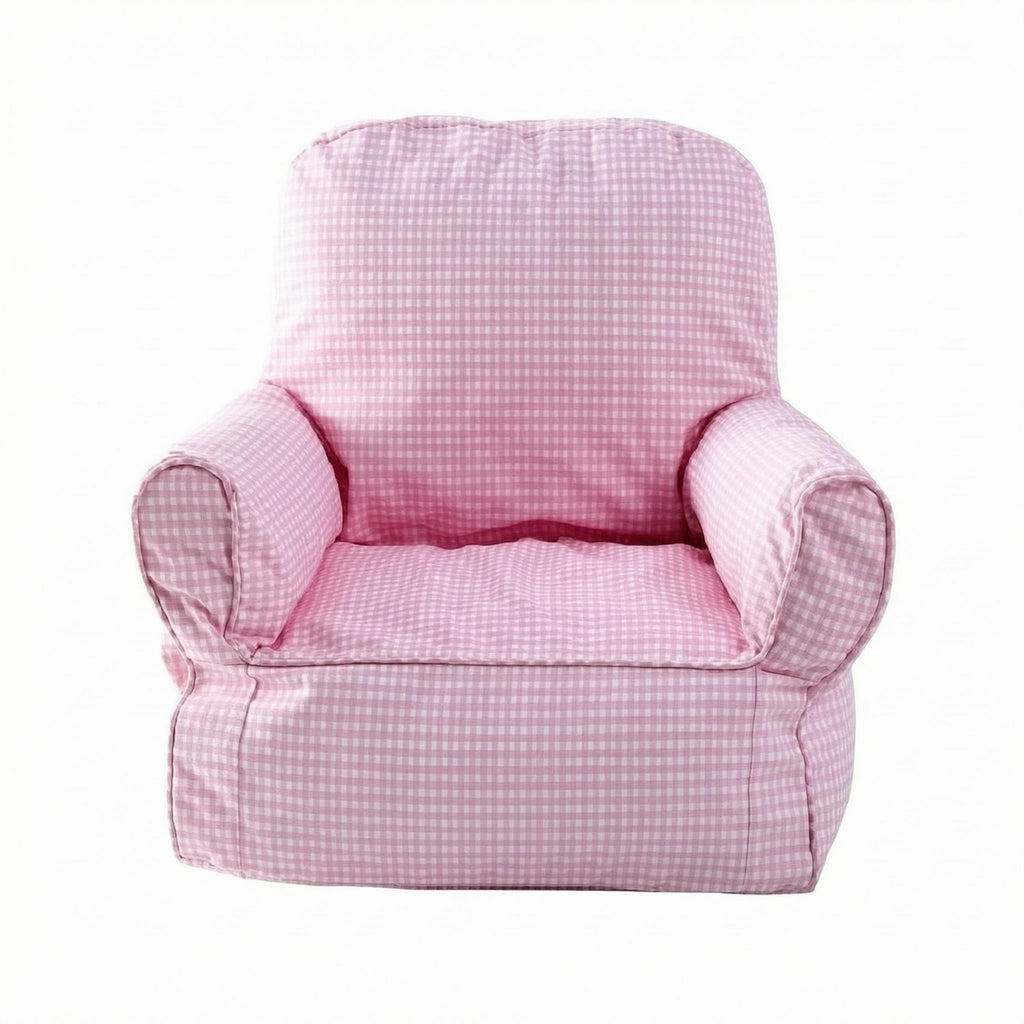 Kids Sofa Chair Removable Cover Foam Child Couch Rounded Armrests