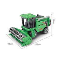 Toy Combine Harvester Realistic Design Friction Powered Farm Truck Sturdy