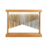 52 Tone Double Row Bar Chimes Sound Healing Wooden Frame Chime Instrument