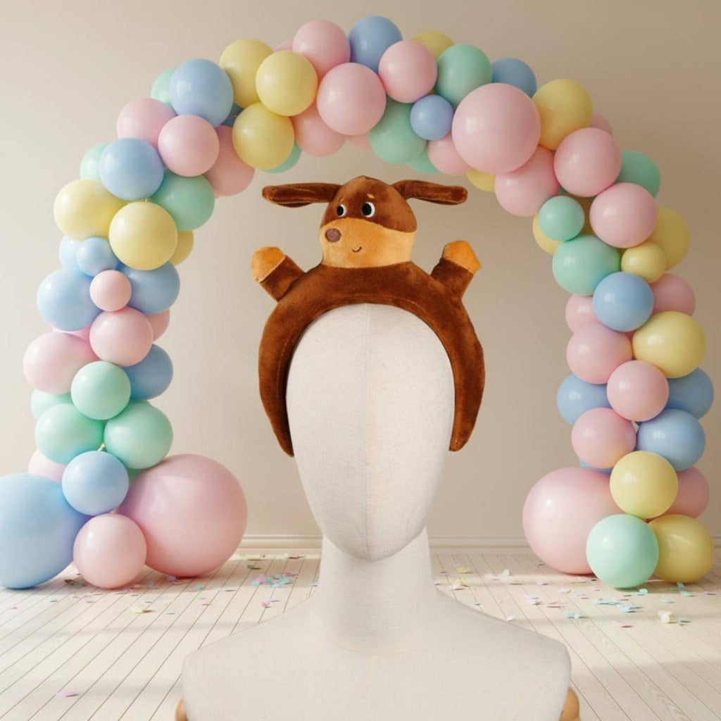 Soft Fabric Dog Headband Stage Performance Costume Item Halloween for Party