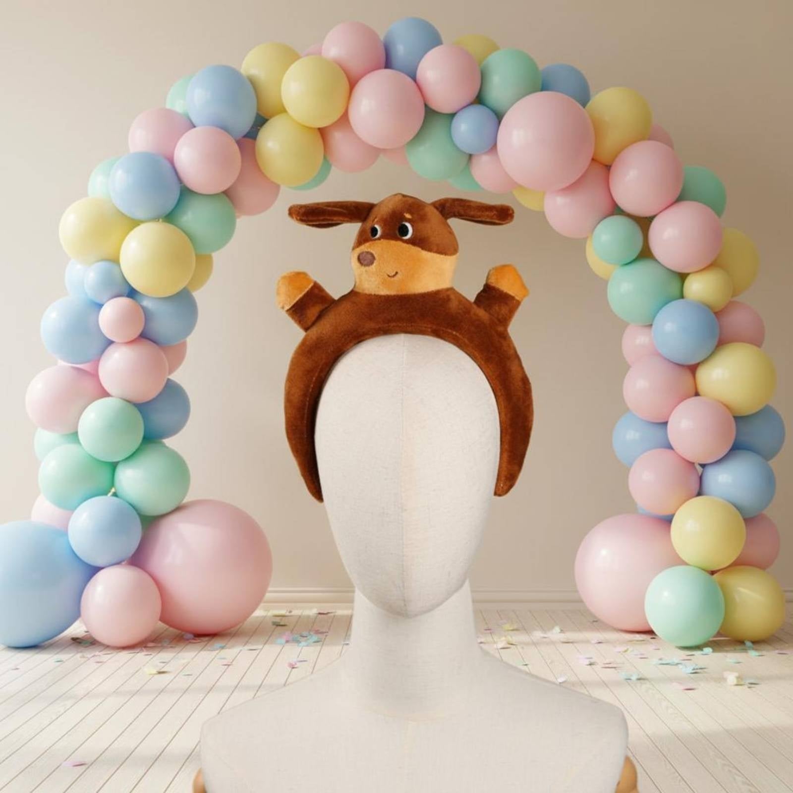 Soft Fabric Dog Headband Stage Performance Costume Item Halloween for Party