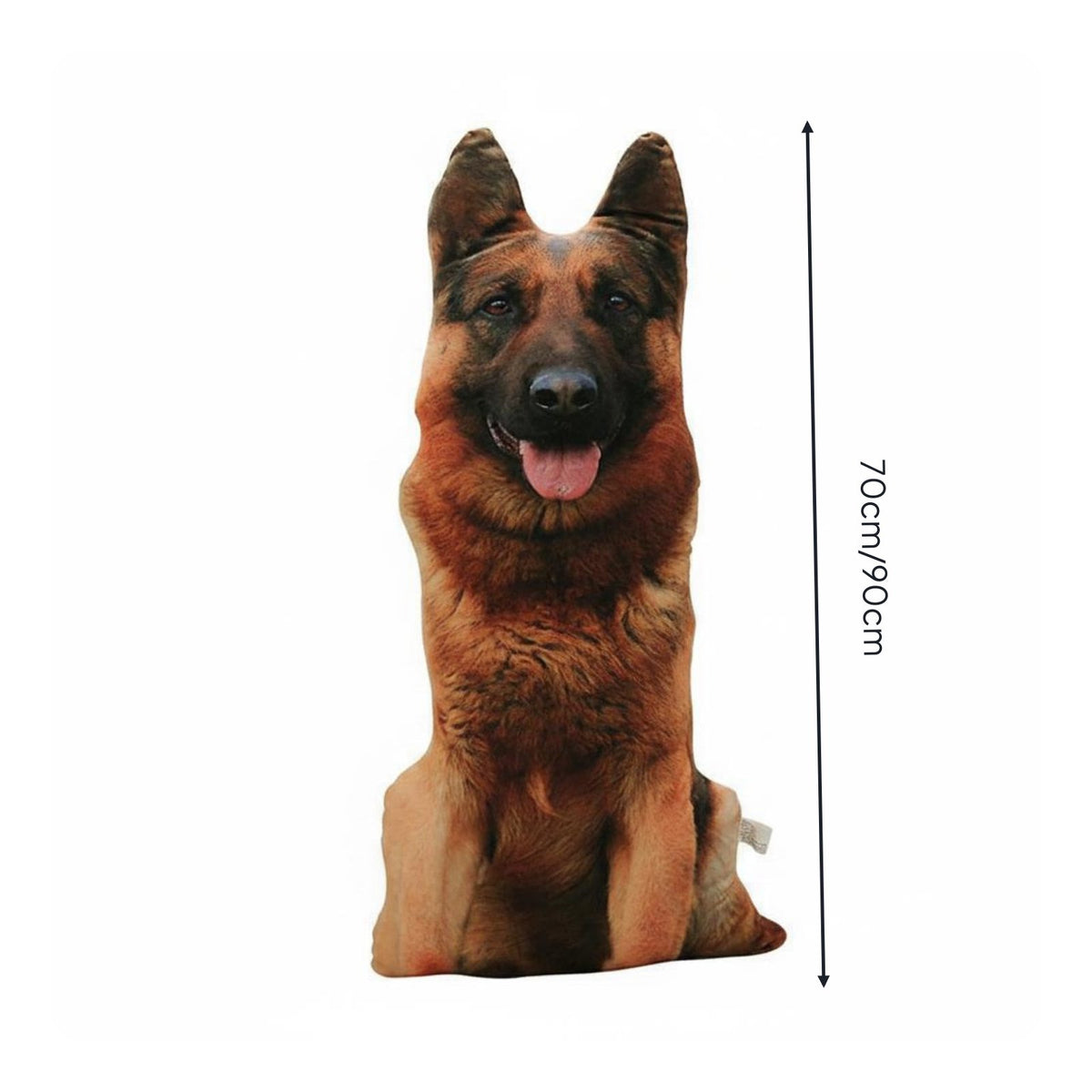 Realistic Dog Soft Toy Zippered Cover Novelty Animal Pillow Washable House Decoration for Bedroom