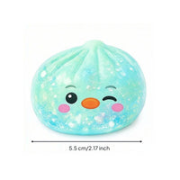 Bun Squishy Sensory Play Cute Face Squishy Soft for Office, Classroom