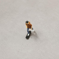 Skateboarding Figure Resin Figurine Realistic Elaboration Rolling Board