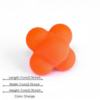 Hex Reaction Ball Unpredictable Rebound Hand-Eye Coordination Coach for Children