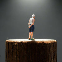 Sand Table Character Model Realistic Intricate Resin Miniature Scene Figurine