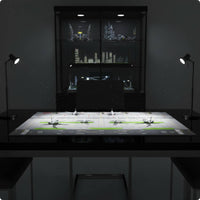 1:400 Aircraft Airport Background Simple Board to Clean Landing Strip Apron Model Mat