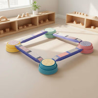 Balance Bridge Set Indoor Outdoor Use Sensory Training Board Sturdy Kids Toy for Classroom