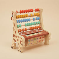 Giraffe Abacus Printed Numbers Math Practice Rack Educational for Children