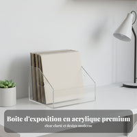 Transparent LP Display Rack Easy to Clean Acrylic Vinyl Album Storage Box