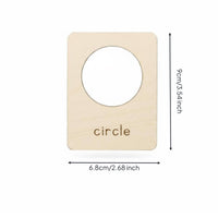Wooden Shape Template Set Child Centered Shape Template Set STEM Geometric Templates for Preschoolers, Kids