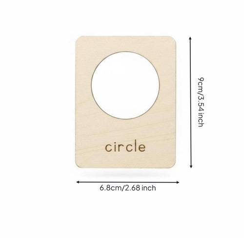 Wooden Shape Template Set Child Centered Shape Template Set STEM Geometric Templates for Preschoolers, Kids