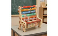 Giraffe Abacus Printed Numbers Math Practice Rack Educational for Children