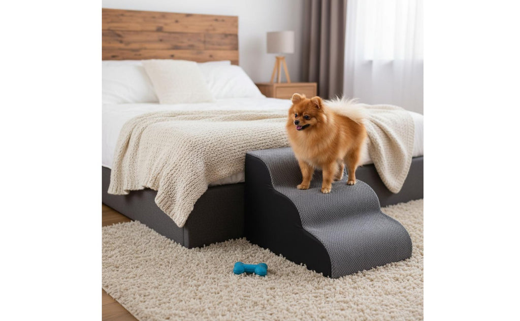 Dog Stairs for Bed Washable Cover Dog Bed Ladder Gentle Slope Design for Bedside