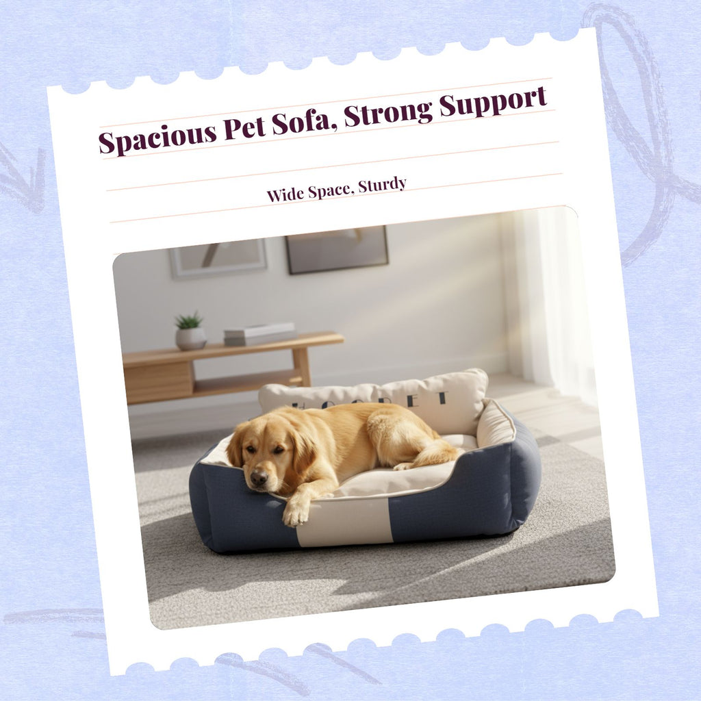 Orthopedic dog bed, washable cover