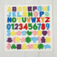 62 Pieces Alphabet Number Sponge Stamps Reusable Foam Painting Stampers Colorful