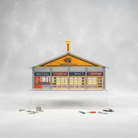 1:87 Scale Car Repair Shop Detailed Scenery Hobby Supplies Requires Assembly